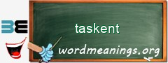 WordMeaning blackboard for taskent